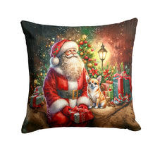 Load image into Gallery viewer, Chihuahua and Santa Claus Throw Pillow - 14x14 Decorative Pillow – Art for Your Home &amp; Patio