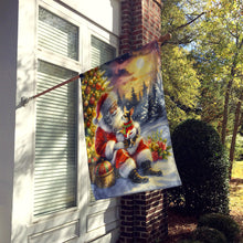Load image into Gallery viewer, Chihuahua and Santa Claus House Flag