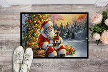 Load image into Gallery viewer, Chihuahua and Santa Claus Doormat-24x36 Indoor / Outdoor Rug | Made in USA