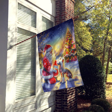 Load image into Gallery viewer, Chinese Crested and Santa Claus House Flag