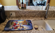 Load image into Gallery viewer, Chinese Crested and Santa Claus Dish Drying Mat