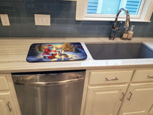 Load image into Gallery viewer, Chinese Crested and Santa Claus Dish Drying Mat