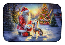 Load image into Gallery viewer, Chinese Crested and Santa Claus Dish Drying Mat