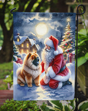 Load image into Gallery viewer, Chow Chow with Santa Garden Flag – Christmas Dog Yard Decor