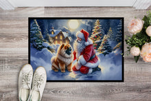 Load image into Gallery viewer, Chow Chow and Santa Claus Doormat-24x36 Indoor / Outdoor Rug | Made in USA