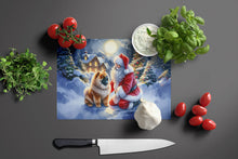Load image into Gallery viewer, Chow Chow and Santa Claus Glass Cutting Boards – Durable, Decorative Kitchen Art