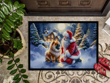 Load image into Gallery viewer, Chow Chow and Santa Claus Doormat