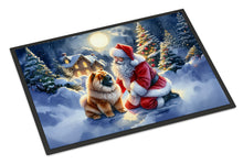 Load image into Gallery viewer, Chow Chow and Santa Claus Doormat
