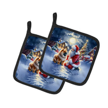 Load image into Gallery viewer, Chow Chow and Santa Claus Pot Holders - Set of 2 Decorative Kitchen Helpers | Made in the USA