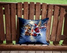 Load image into Gallery viewer, Chow Chow and Santa Claus Throw Pillow - 14x14 Decorative Pillow – Art for Your Home &amp; Patio