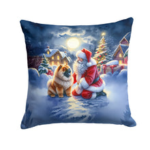 Load image into Gallery viewer, Chow Chow and Santa Claus Throw Pillow