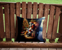 Load image into Gallery viewer, Corgi and Santa Claus Throw Pillow - 14x14 Decorative Pillow – Art for Your Home &amp; Patio