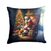 Load image into Gallery viewer, Corgi and Santa Claus Throw Pillow - 14x14 Decorative Pillow – Art for Your Home &amp; Patio