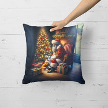 Load image into Gallery viewer, Corgi and Santa Claus Throw Pillow