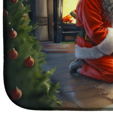 Load image into Gallery viewer, Dachshund and Santa Claus Dish Drying Mat