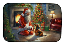 Load image into Gallery viewer, Dachshund and Santa Claus Dish Drying Mat