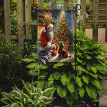 Load image into Gallery viewer, Dachshund with Santa Garden Flag – Christmas Dog Yard Decor