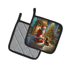 Load image into Gallery viewer, Dachshund and Santa Claus Pot Holders - Set of 2 Decorative Kitchen Helpers | Made in the USA