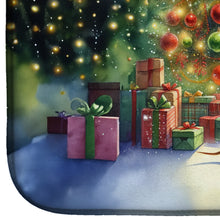 Load image into Gallery viewer, Dachshund and Santa Claus Dish Drying Mat