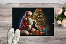 Load image into Gallery viewer, Dachshund and Santa Claus Doormat-24x36 Indoor / Outdoor Rug | Made in USA