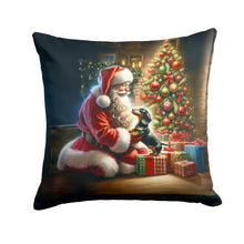 Load image into Gallery viewer, Dachshund and Santa Claus Throw Pillow - 14x14 Decorative Pillow – Art for Your Home &amp; Patio