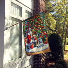 Load image into Gallery viewer, Dalmatian and Santa Claus House Flag