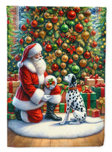 Load image into Gallery viewer, Dalmatian and Santa Claus House Flag