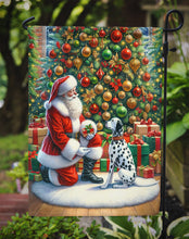 Load image into Gallery viewer, Dalmatian with Santa Garden Flag – Christmas Dog Yard Decor