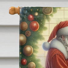 Load image into Gallery viewer, Doberman Pinscher and Santa Claus House Flag