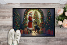 Load image into Gallery viewer, Doberman Pinscher and Santa Claus Doormat - 18X27 Indoor / Outdoor Rug | Made in USA