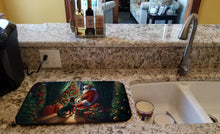 Load image into Gallery viewer, Doberman Pinscher and Santa Claus Dish Drying Mat