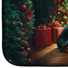 Load image into Gallery viewer, Doberman Pinscher and Santa Claus Dish Drying Mat