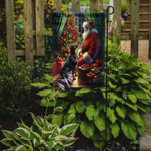 Load image into Gallery viewer, Doberman Pinscher with Santa Garden Flag – Christmas Dog Yard Decor