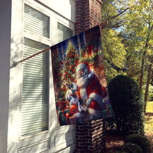 Load image into Gallery viewer, English Bull Terrier and Santa Claus House Flag