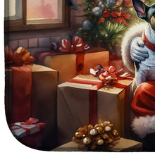 Load image into Gallery viewer, English Bull Terrier and Santa Claus Dish Drying Mat