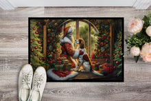 Load image into Gallery viewer, English Setter and Santa Claus Doormat-24x36 Indoor / Outdoor Rug | Made in USA