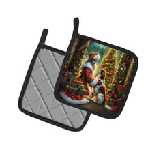 Load image into Gallery viewer, English Setter and Santa Claus Pot Holders - Set of 2 Decorative Kitchen Helpers | Made in the USA