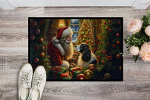 Load image into Gallery viewer, English Springer Spaniel and Santa Claus Doormat