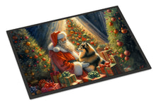 Load image into Gallery viewer, Finnish Spitz and Santa Claus Doormat-24x36 Indoor / Outdoor Rug | Made in USA