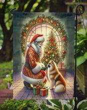 Load image into Gallery viewer, Finnish Spitz with Santa Garden Flag – Christmas Dog Yard Decor