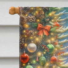 Load image into Gallery viewer, Fox Terrier and Santa Claus House Flag