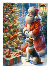 Load image into Gallery viewer, Fox Terrier and Santa Claus House Flag