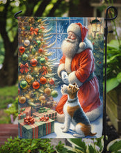 Load image into Gallery viewer, Fox Terrier with Santa Garden Flag – Christmas Dog Yard Decor