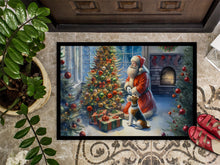 Load image into Gallery viewer, Fox Terrier and Santa Claus Doormat-24x36 Indoor / Outdoor Rug | Made in USA