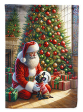 Load image into Gallery viewer, French Bulldog with Santa Garden Flag – Christmas Dog Yard Decor