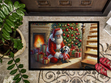 Load image into Gallery viewer, French Bulldog and Santa Claus Doormat-24x36 Indoor / Outdoor Rug | Made in USA