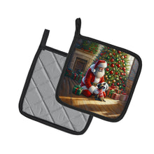 Load image into Gallery viewer, French Bulldog and Santa Claus Pot Holders - Set of 2 Decorative Kitchen Helpers | Made in the USA