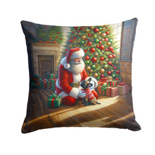 Load image into Gallery viewer, French Bulldog and Santa Claus Throw Pillow - 14x14 Decorative Pillow – Art for Your Home &amp; Patio