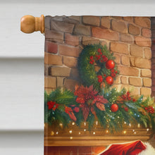 Load image into Gallery viewer, German Shepherd and Santa Claus House Flag