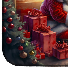 Load image into Gallery viewer, German Shepherd and Santa Claus Dish Drying Mat